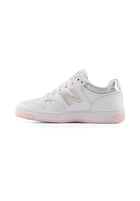 New Balance 480 Shoes White Pink Kids NEW BALANCE | Sneakers | PSB480-KW